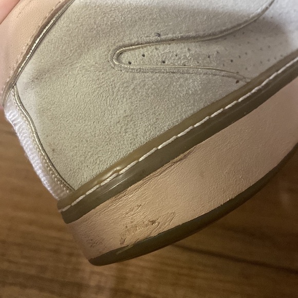 Cole Haan Nike Air G Series Lace Up Suede Leather Sneaker tan & rose gold size 6 - Picture 9 of 12